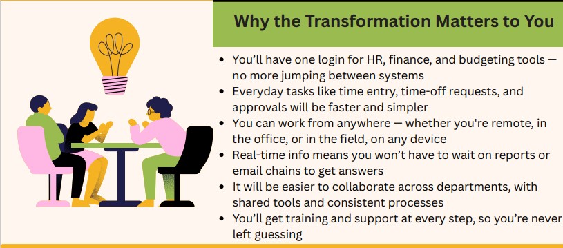 Why the transformation matter to you
